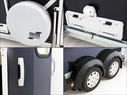 Ifor Williams Pferdeanhänger HB506|Frontausstieg|schwarz