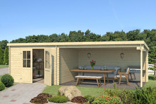 Gartenhaus Amsterdam 3 + Dachrinne