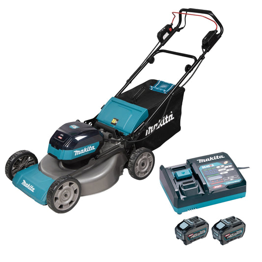 Makita Akku-Rasenmäher LM002GPSK5, 40V max., 53,4 cm 2x 5,0 Ah und Ladegerät