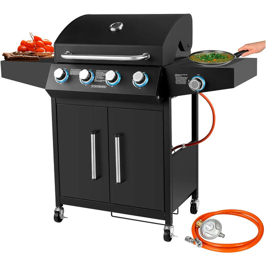 STEINBORG SB-8180 Profi-Gasgrill, Santorino Schwarz